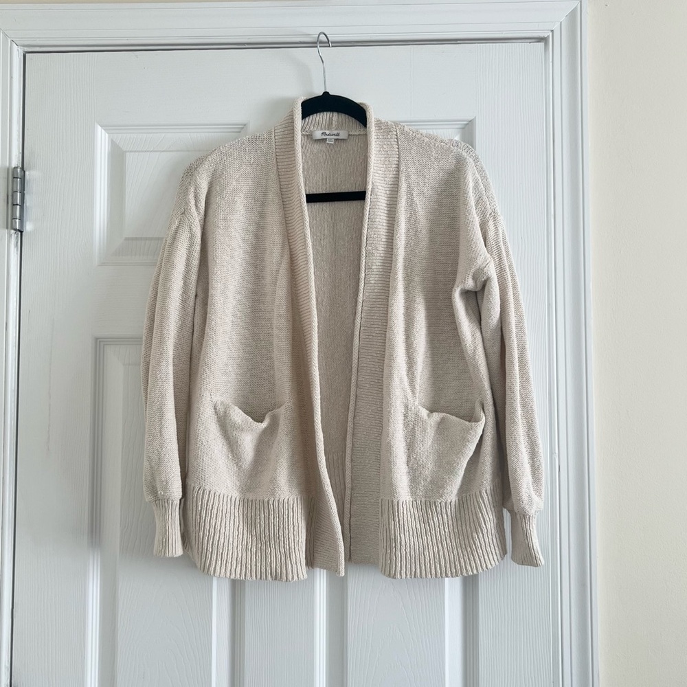 Madewell Elmsford Cardigan Antique Cream